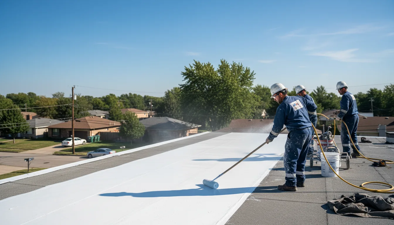Commercial roof coating in Albany, VT near me